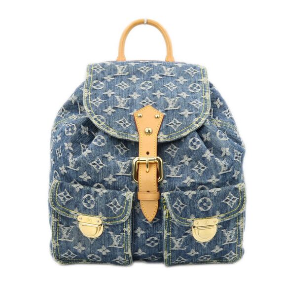 Louis Vuitton Sac A De GM Monogram Denim Backpack Rucksack - Picture 1 of 12